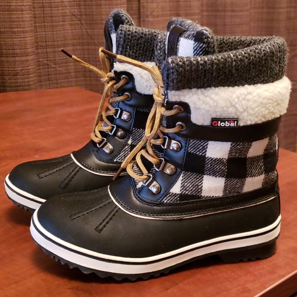 GLOBALWIN Short Waterproof Winter Snow Boots